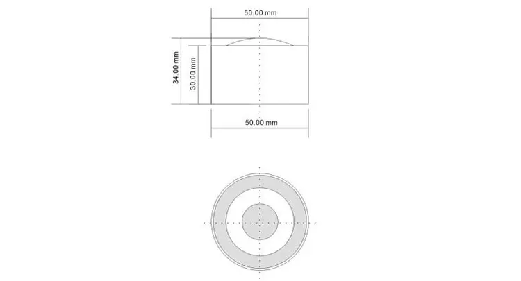 road stud glass ground light
