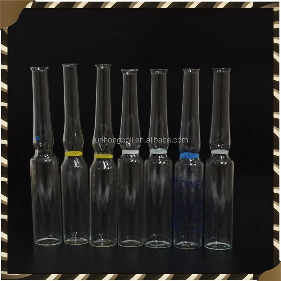 1ml 2ml 3ml 5ml 10ml 20ml Amber/ Clear Glass Products Ampoule Vial