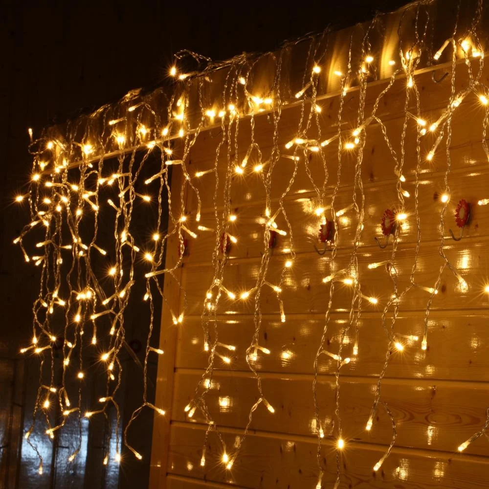 Unique design decorations window icicle string light curtain