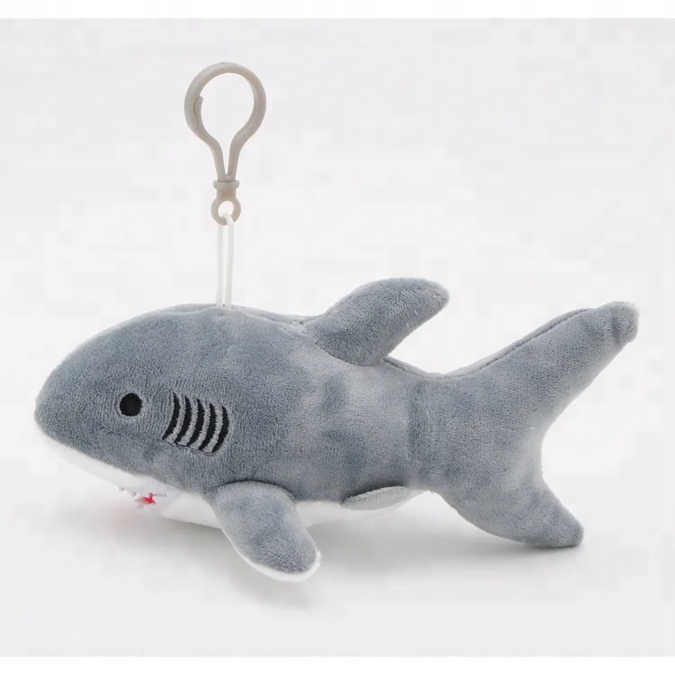 plush shark keychain