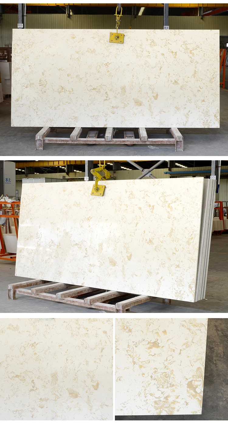 2019 new Artificial Stone Type and Big Slab Stone Form Artificial marble/Engineered Stone/Artificial quartz slab