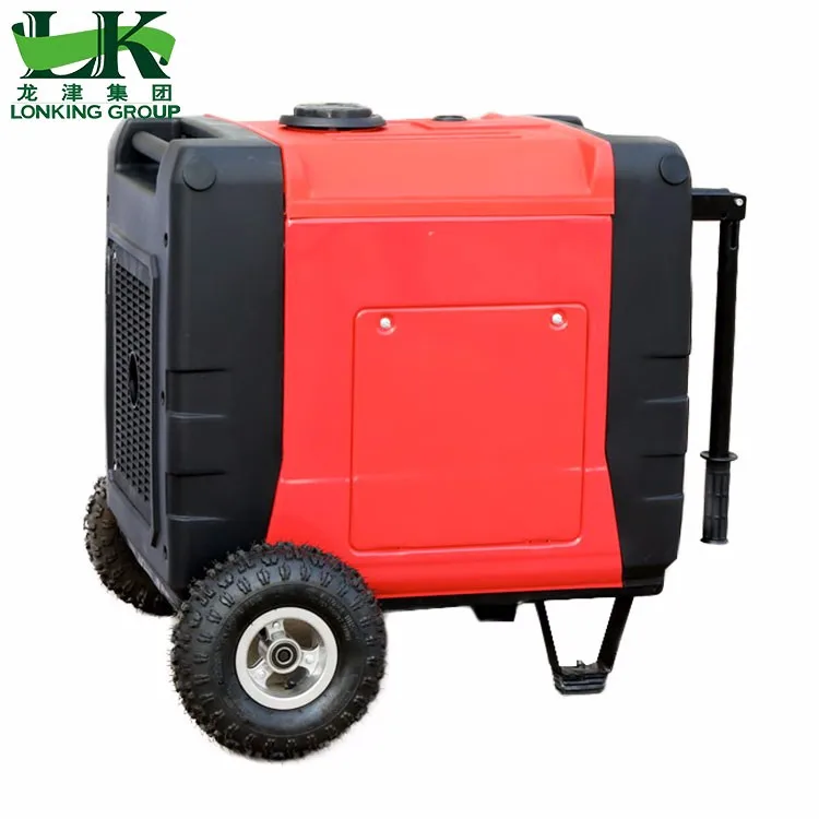 Wholesale Price 7kw 7000w Homeuse Silent Gasoline Inverter Trolley