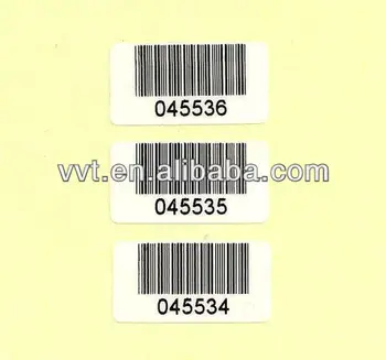 Serial Number Barcode Labels