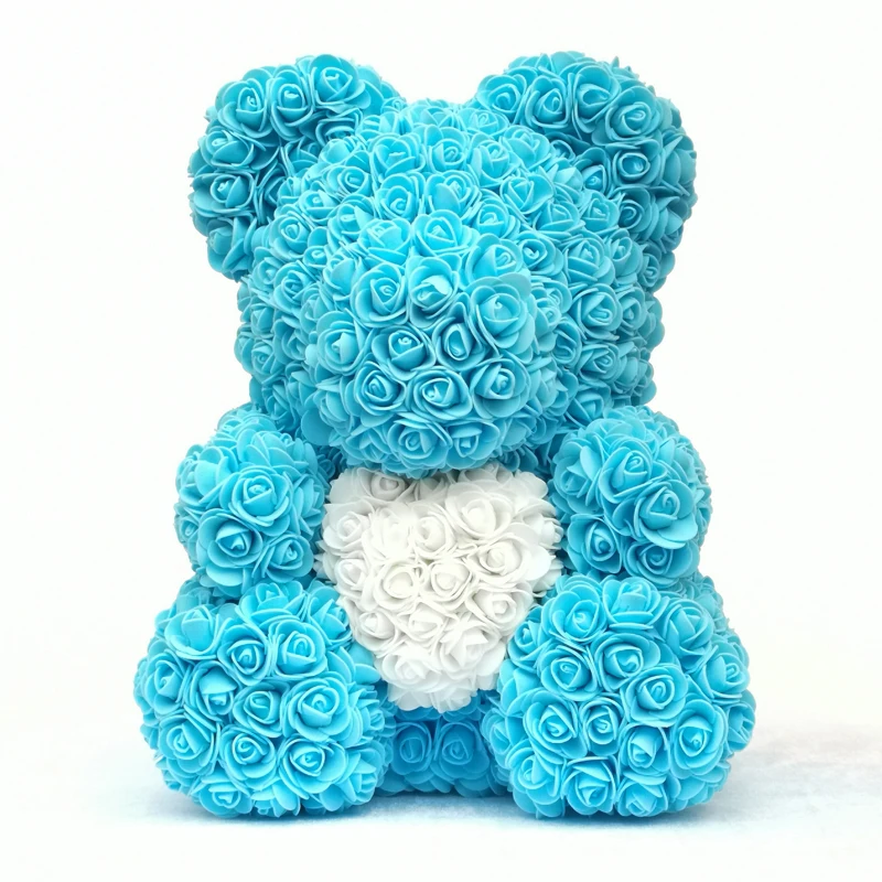 soap flower teddy bear