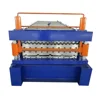 Automatic floor decking roll forming machine makes for china double head un-coiler deck lighting
