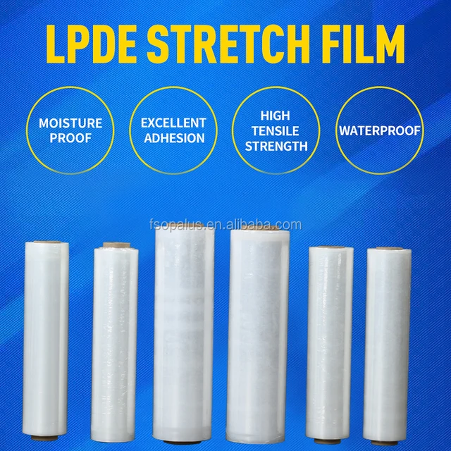 PE Plastic Stretch Film for Shrink Packaging and Wrapping