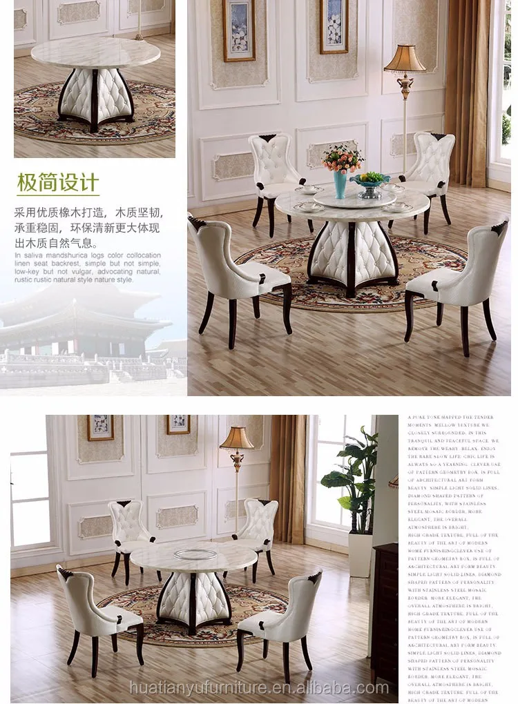 marble top dining table and chairs set for 4 seaters