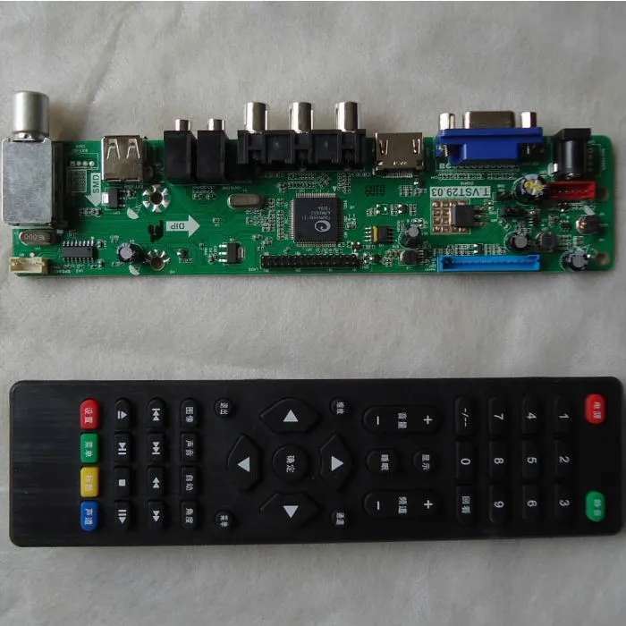 LCD TV Control Board T.VST29.03 supporting VGA+HDMI+USB+CVBS+RF+IIC inputs