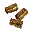 cheap price mass production high precision slotted brass insert screw nozzle