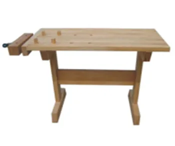 80x40x77cm Children Home Use Beech Wood Work Bench Table