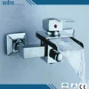 China Online Shopping Sanitary Fittings Single Lever Wall Mounted Chrome Brass Waterfall Bathroom Bath Faucet