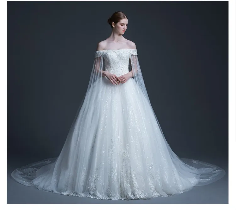 2017 新的白色婚礼新娘礼服礼服公主礼服定制尺寸