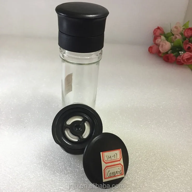 Plastic Pepper Mill Parts/small Glass Pepper Grinder Bottle/100 Ml Salt