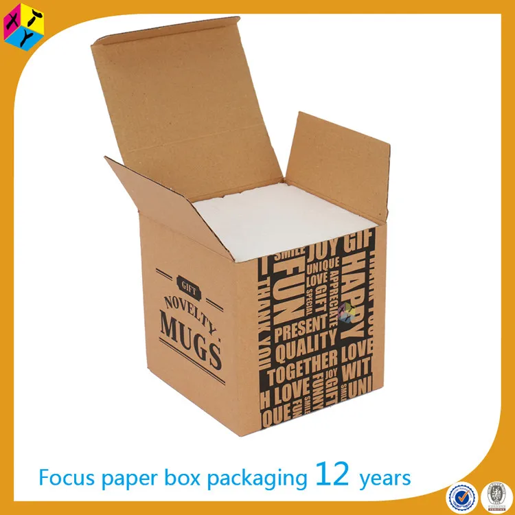 Kraft Cup Packing Insert Mug Box With Foam - Buy Mug Box With Foam,Cup ...