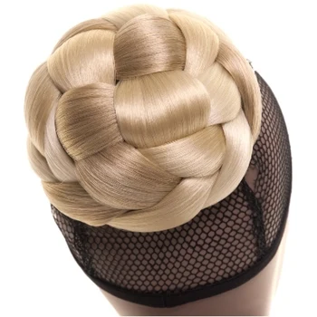 Afro Chignon Cheap Synthetic Hair Pieces With Luxury Buns Swirl