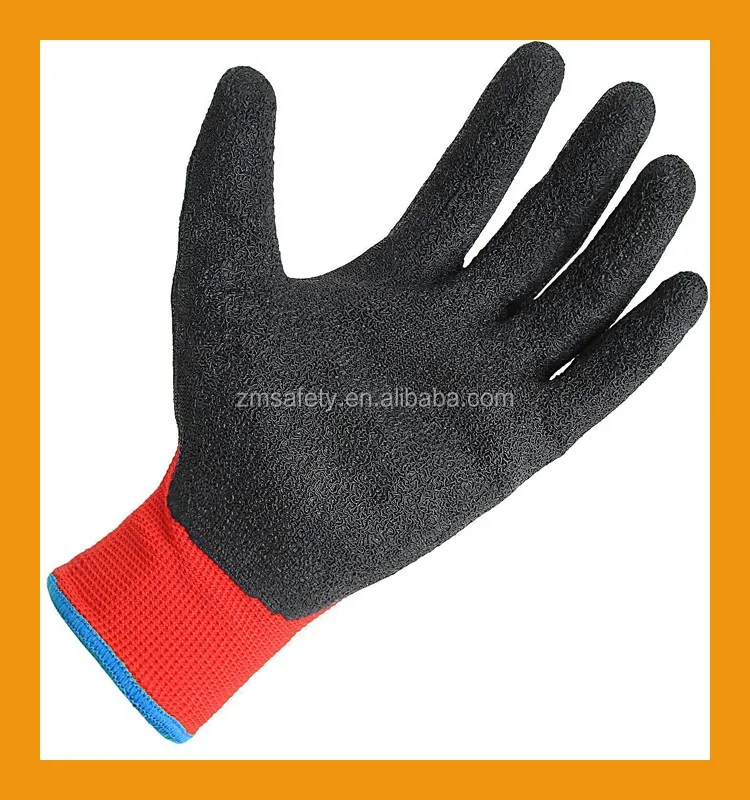 Transport with great puncture and abrasion resistance Excellent in wet and dry conditions for Construction Maintenance and Gardening 12 Pairs of Safety Latex Work Gloves from sizes 7 to 11