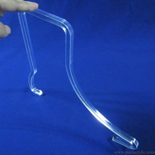 Deluxe Clear Acrylic Shoe Display Inserts Riser,Acrylic Sandal Shoe