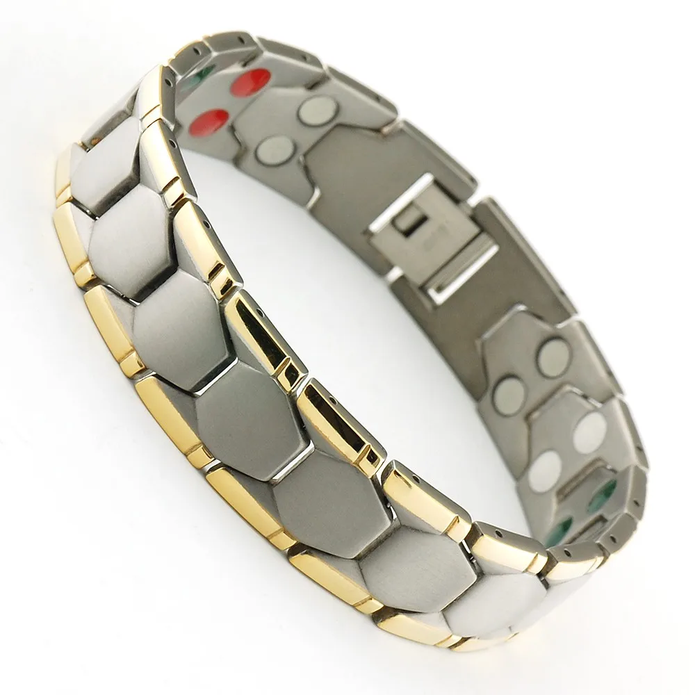 High Quality Two Row Germanium Bracelet Jewelry Japan With Ip