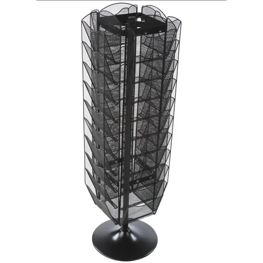 Floor Standing Metal Wire Mesh Book Magazine Literature Display Holder