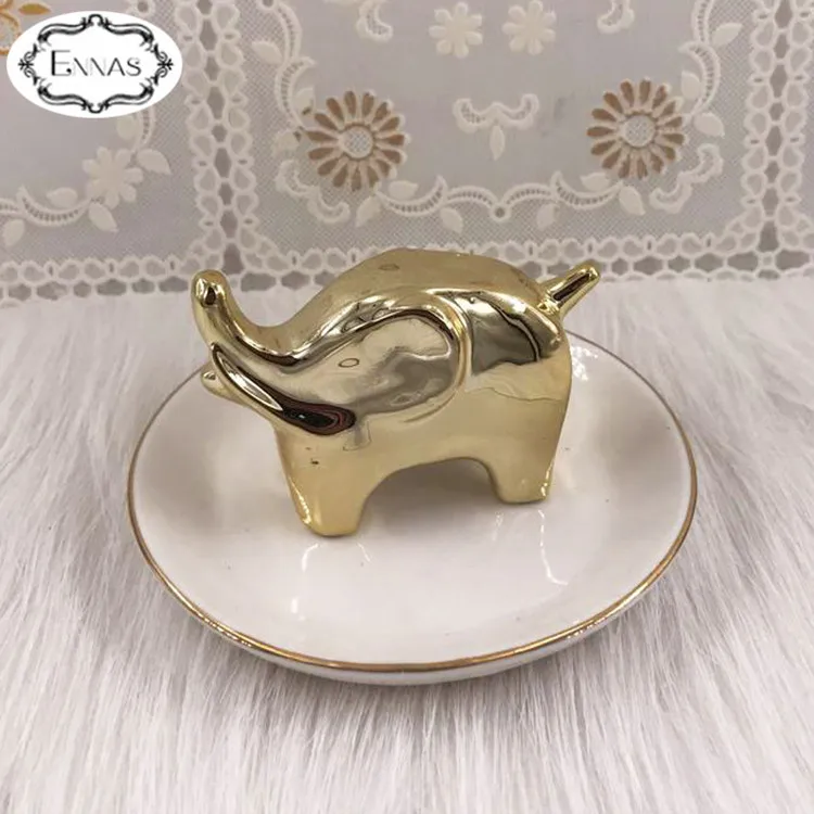 Chinese factory wholesale cheap home decoration animal ceramic jewelry tray