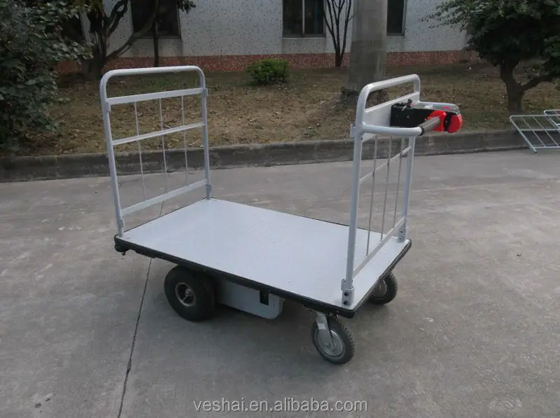 500kgs Electric Platform Cart With Rail For Warehouse Vhecf50(12.2 X