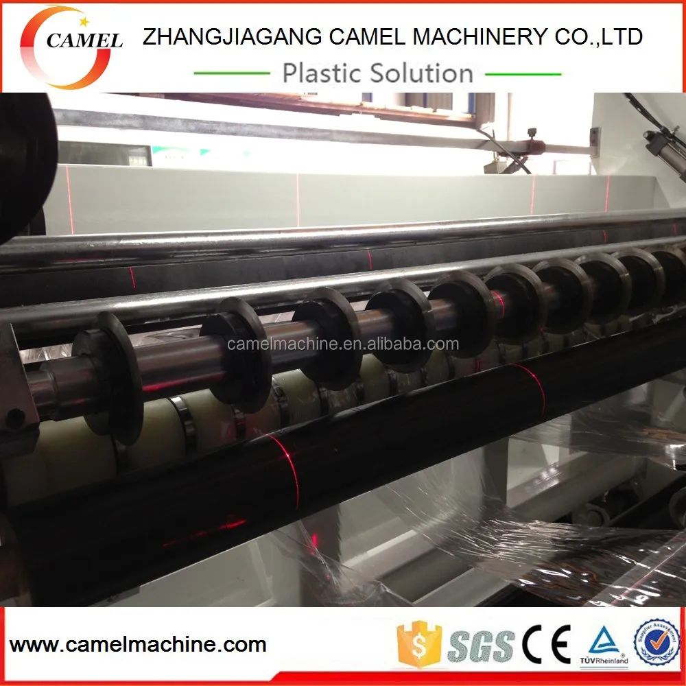 Slitting and rewinding machine