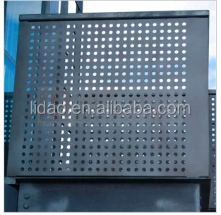 Indoor Metal Railing Punched Round Holes Aluminum Plate - Buy Indoor ...