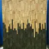 Hotel fixed furniture waterproof 3d wood interior decoration wall paneling