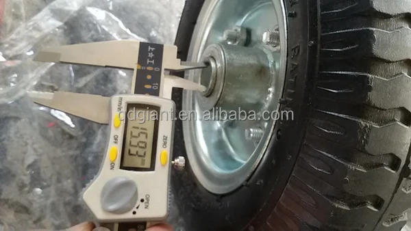 High quality metal rim 8 inch rubber wheel for handcart