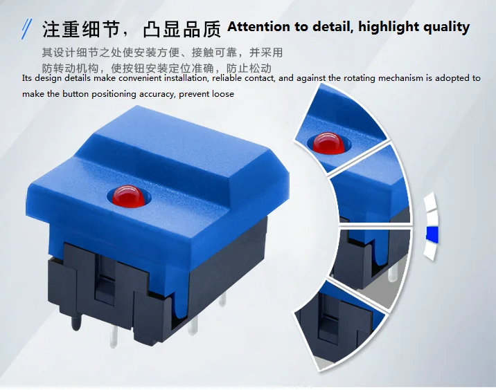 12mm Square Tactile Momentary Push Button Switches(pb86 Series ) Buy