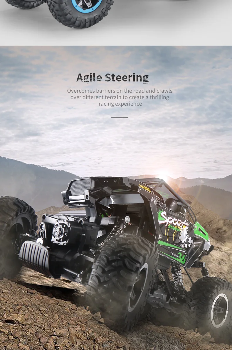 New Arrival JJRC MAX Q51 Off-road RC Car Q51A/Q51B /Q51C/Q51D 1: 12 6WD Drive Remote Control Truck High and Low Speed