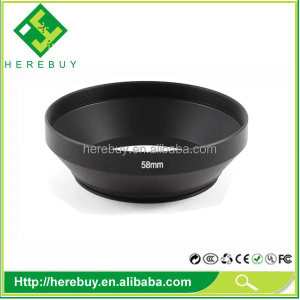 DSLR camera metal lens hoods Wide Angle Lens Hood for Camera universal lens hood 58mm Caliber Lens Camera