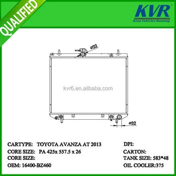 Mentor Radiator  For Toyota  Avanza  liteace Townace Oem 