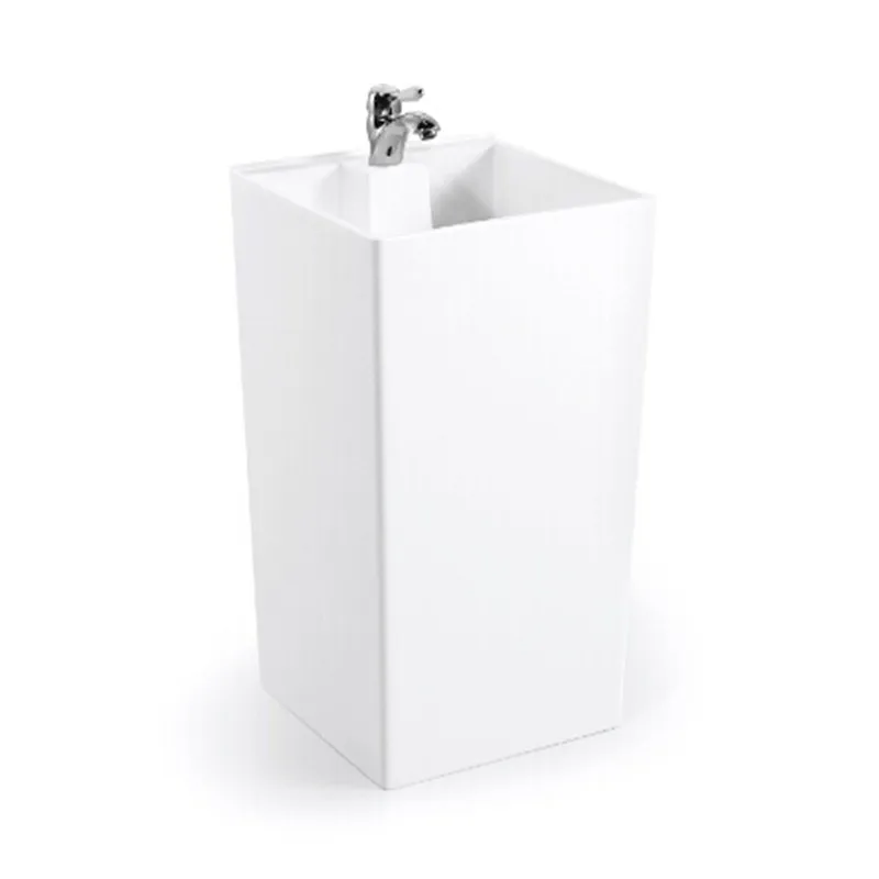 Small Size Bathroom Pedestal Washbasin / Sanitary Pedestal Basin Buy
