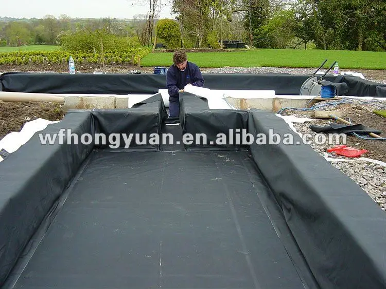 Epdm Rubber Pond Liner Waterproof Epdm Rubber Pond Liner Waterproof Membrane 1 2mm Waterproofing Product On Alibaba