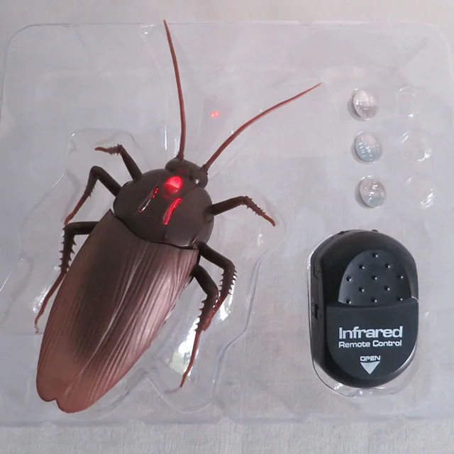 扩大两频道 rc 蟑螂中国恶作剧电动玩具