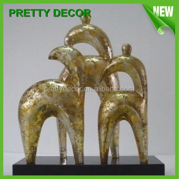 Small Indoor Sculpture Statue Crafts By Colorful Transparent Resin