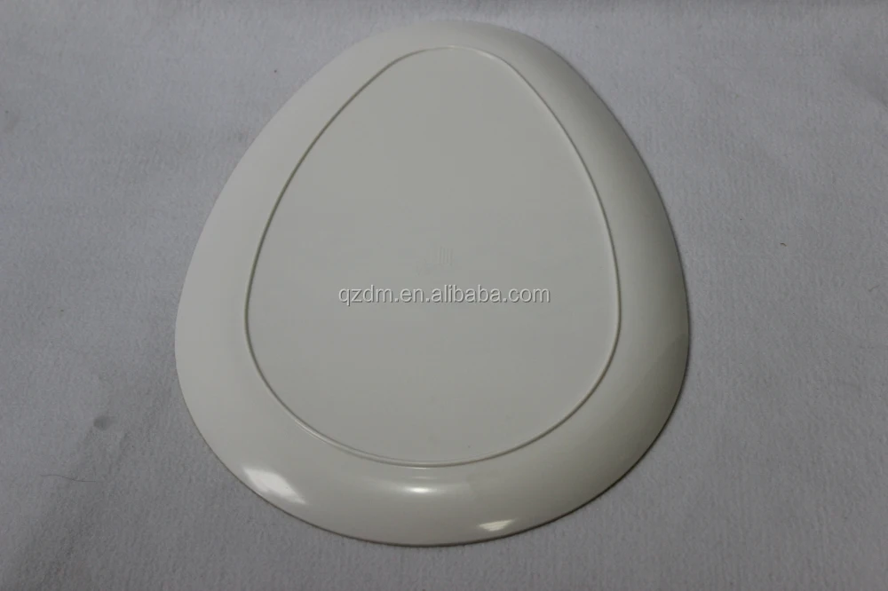 Egg Shaped Melamine Dinner Plate