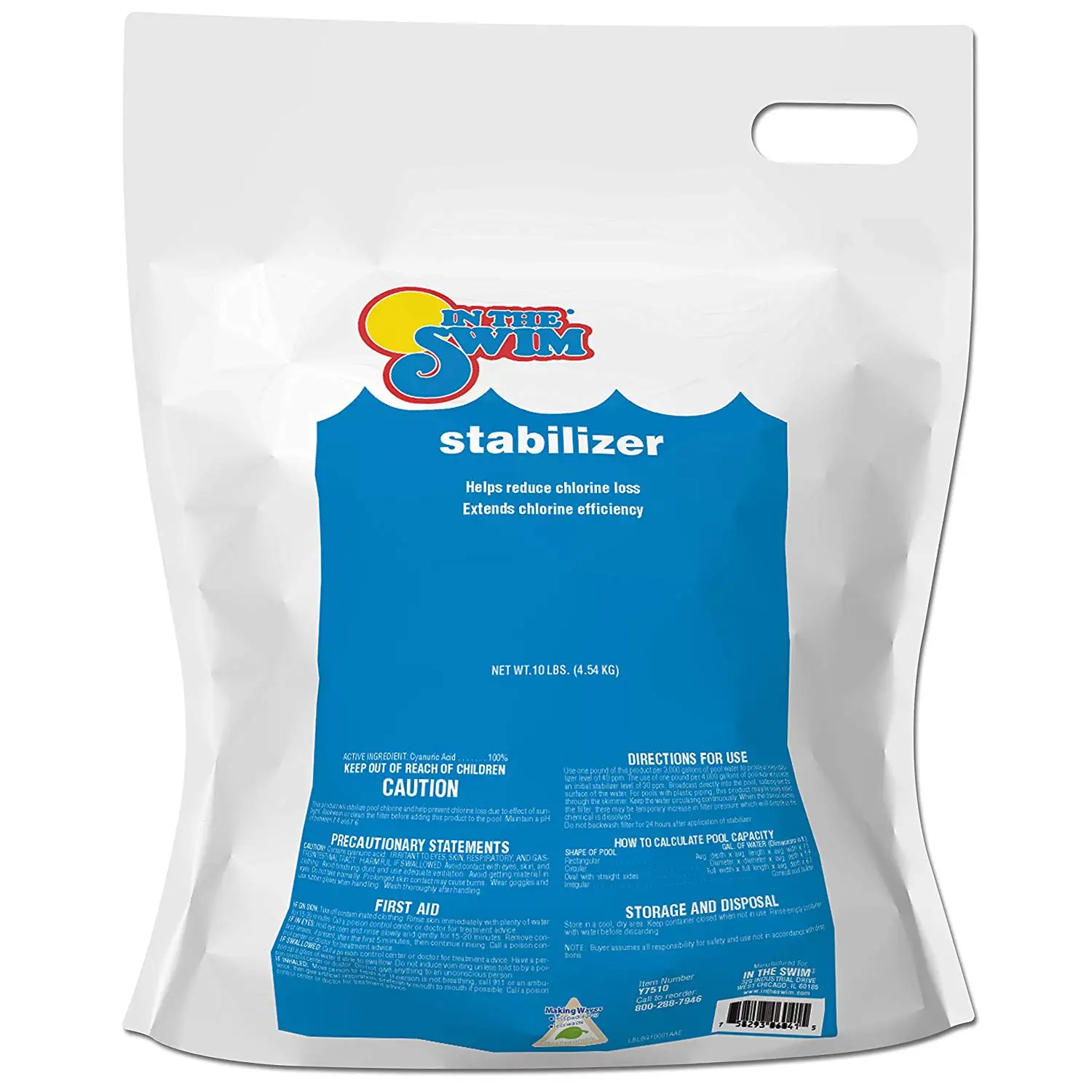 in the swim pool chlorine stabilizer and conditioner