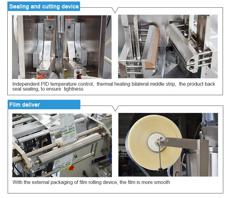 Automatic Tomato Sauce Sachet Filling Packing Machine 0.04-0.08mm Max.300mm 5-80 Bag/min One Year 40-120mm(1.57