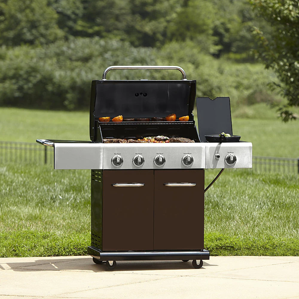 Rouge Et Brun En Acier Inoxydable 4-burner Barbecue Barbecue Grills ...