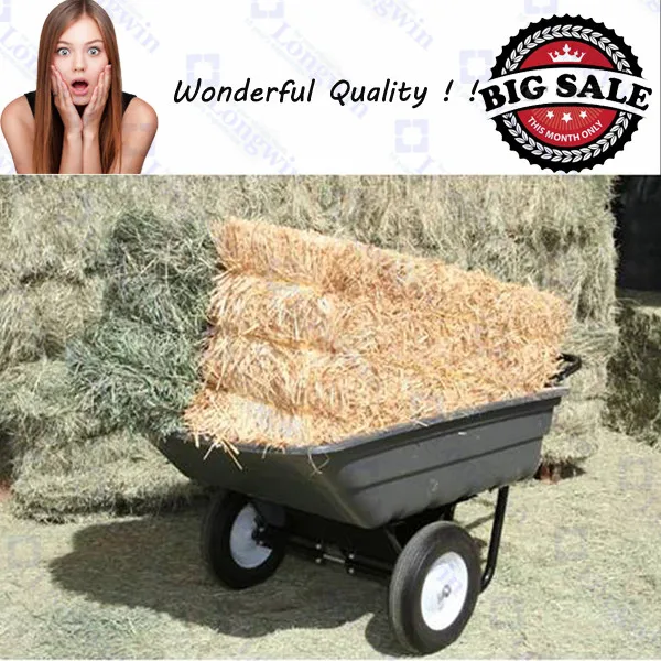 tow behind tipper trailer ATV Quad Four Wheeler Cart grande