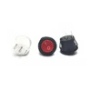 Red Black White ON/OFF Round Rocker Toggle Switch 6A/250VAC 10A 125VAC Plastic Push Button Switch
