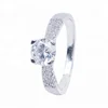JRL Micro Pave Setting Diamond Jewelry AAA Cubic Zirconia 925 silver Rings for Valentine's day wholesale