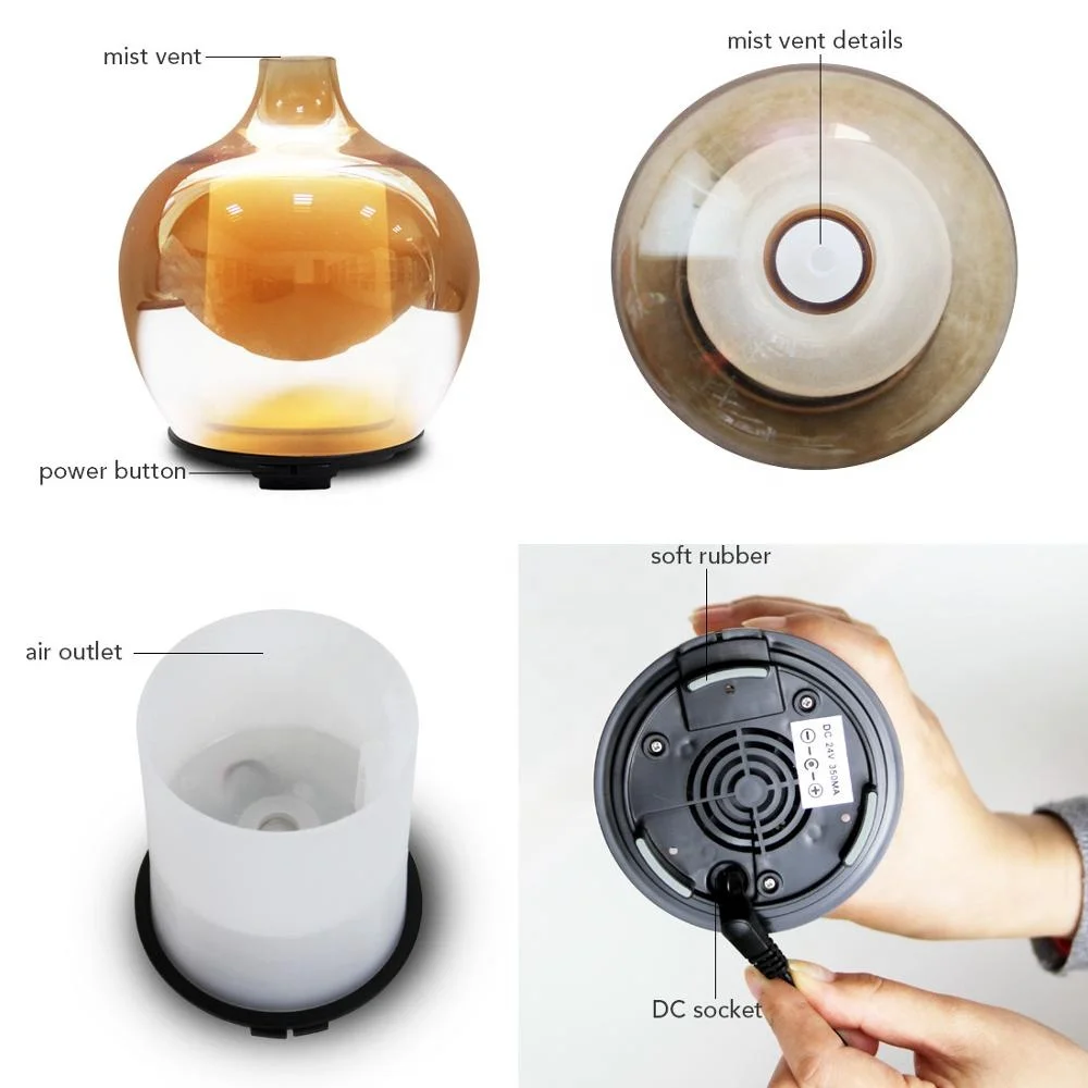 Glass Electric Aroma Oil Diffuser Air Freshener Buy Glass Electric