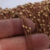 WT-BC070 1,6mm Satellite Chains with 3mm Beads,wholesale ball color chain for jewelry supply