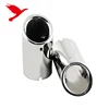 Steel Exhaust End Tip Pipe Covers 1.4T For VW Volkswagen Golf MK7 2014-2017