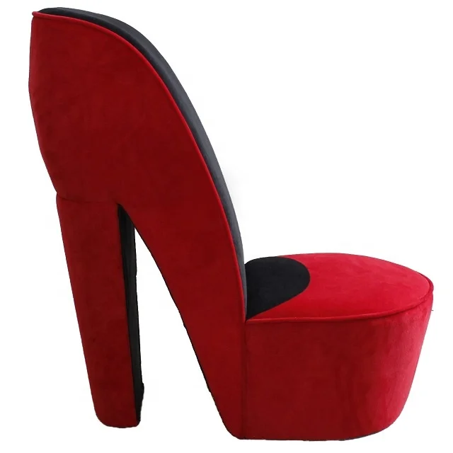2023 Hot Sale Custom Color Modern Red Velvet Armless Accent High Heel ...