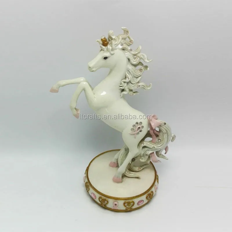 white unicorn figurine