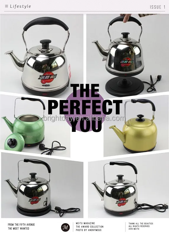 4/5/6 Liter Stainless Steel Whistling Electric Kettle Buy Whistling